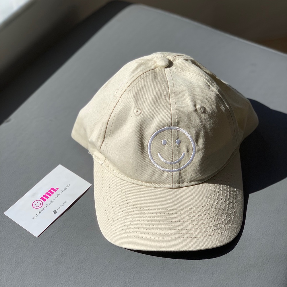 unisex smiley face hat